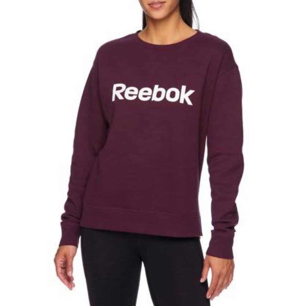 Reebok Purple Crewneck Pullover Sweatshirt
